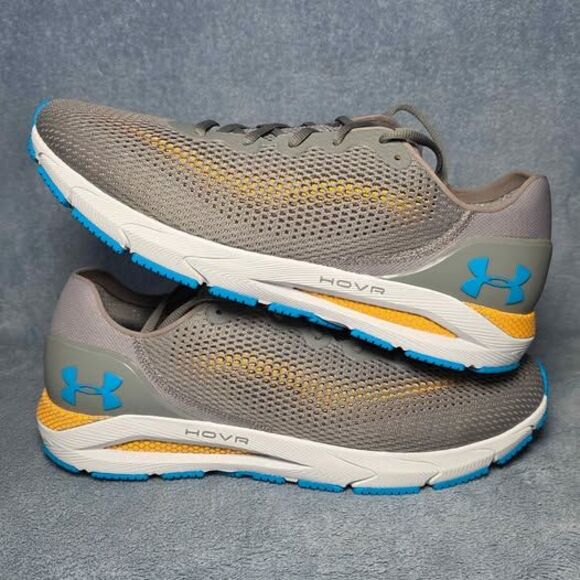 Under Armour HOVR Sonic 4 Running Shoes Men\'s Size 14 Grey Blue Orange main image 6